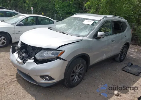 2016 Nissan Rogue Sl z USA, uszkodzony, nr VIN 5N1AT2MVXGC855631